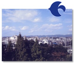 北摂の山々を望む摂津市